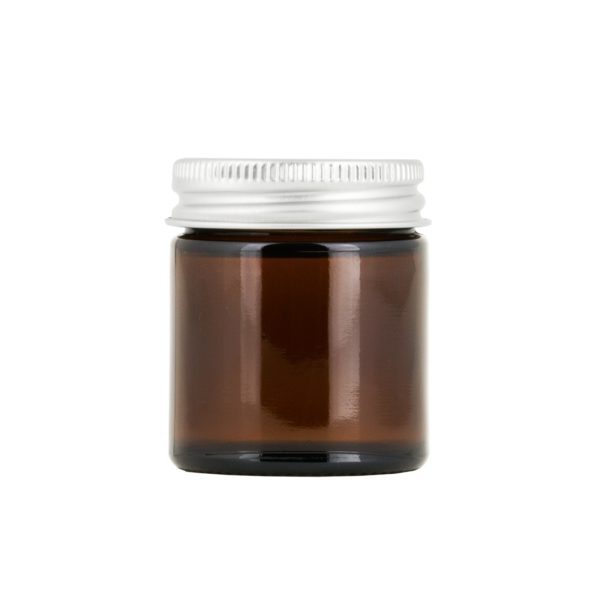Brun glasburk 30 ml med lock