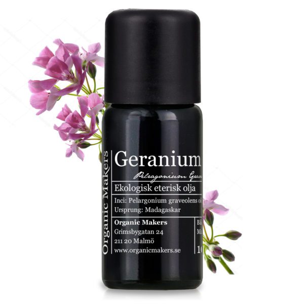 Geranium Bourbon Eterisk olja - Ekologisk geraniumolja