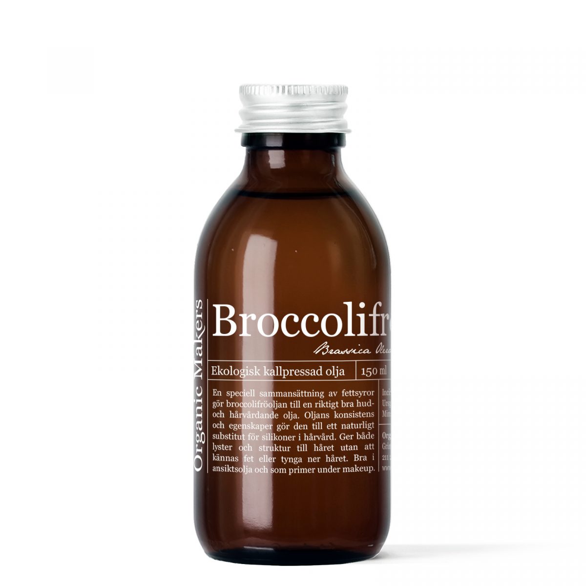 Broccolifröolja kallpressad ekologisk för DIY hudvård