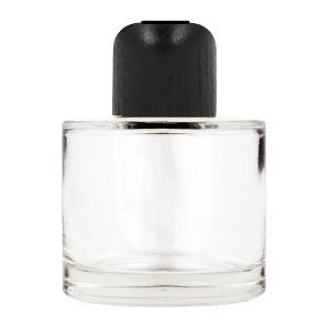 Parfymflaska 100 ml med svart aromaterapikork.