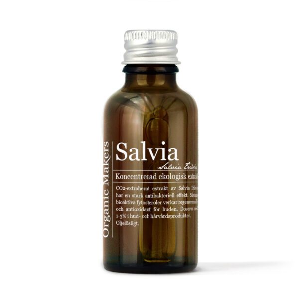 Salviaextrakt ekologiskt för deodorant, hudvård & doft - organicmakers.se